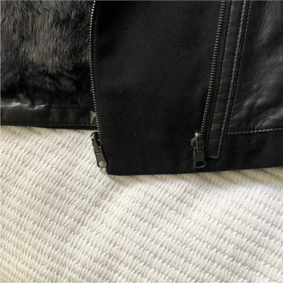 Helmut Lang Black Void Reversible Fur and Felt Jacket - Picture 7 of 10